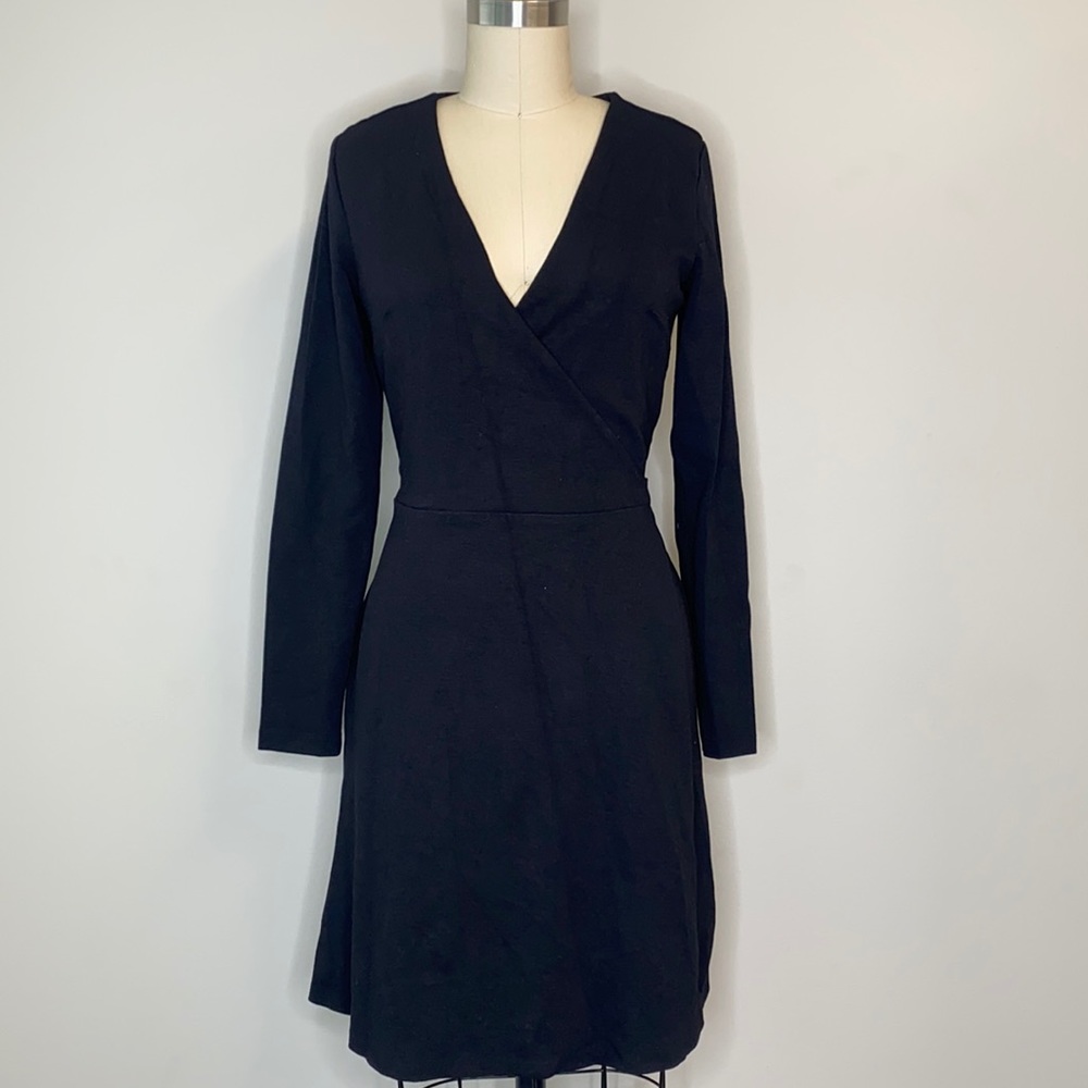 Loft Black Wrap Dress